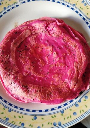 Φωτογραφία της συνταγής Τηγανίτες με dragon fruit