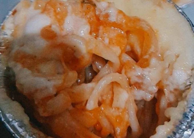 Resep Spaghetti brulee bolognaise kukus Resep Spaghetti brulee bolognaise kukus