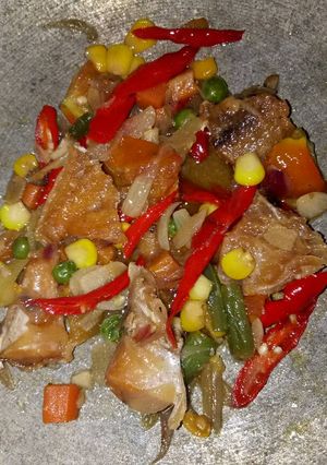 Foto resep Tumis ikan asin jambal roti