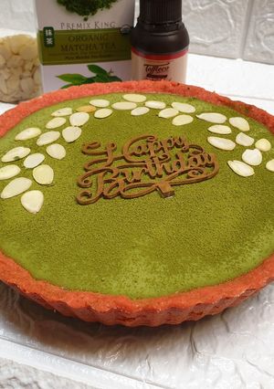 Foto resep Matcha almond tart
