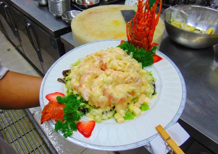 Bahan Lobster salad dengan mayonais | Cara Bikin Lobster salad dengan mayonais Yang Sempurna