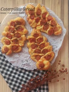 Foto resep Caterpillar Bread (resep : roti super moist)