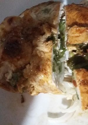 Una foto de Rollo de pollo relleno de vegetales
