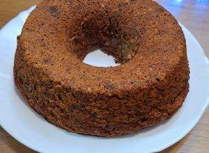 Una foto de Budin saludable de avena y frutas sin harina y sin azúcar