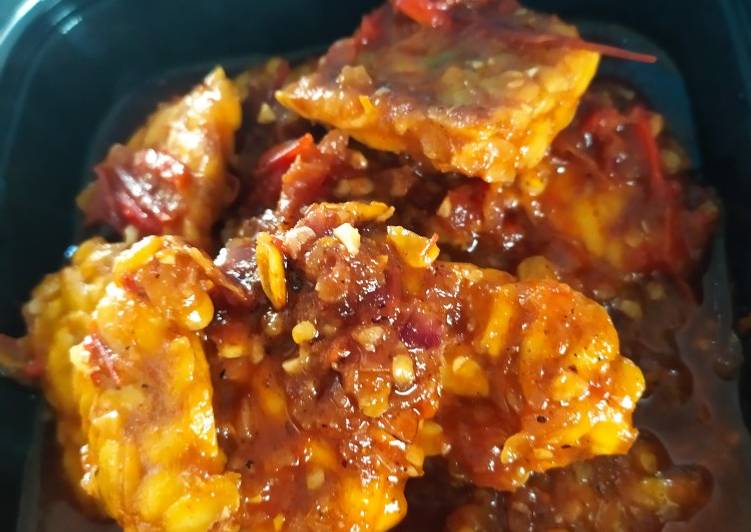 Sambel tempe berkuah