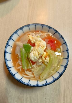 雞肉番茄蛋拉麵 的食譜成品照片