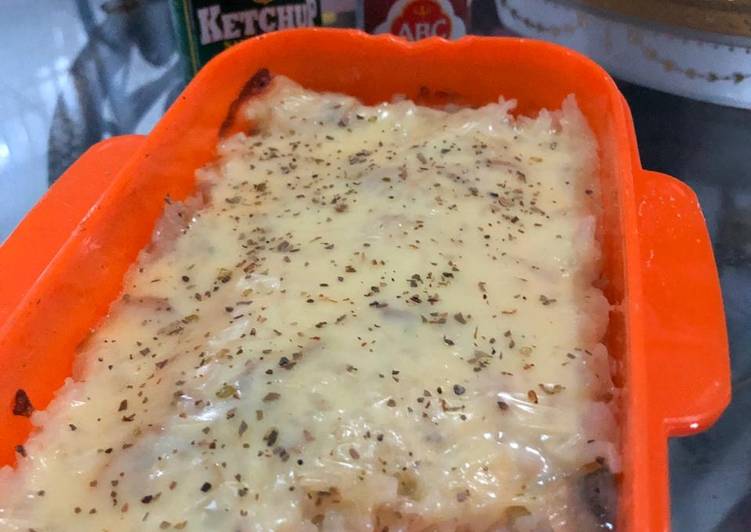 Nasi panggang mozarela