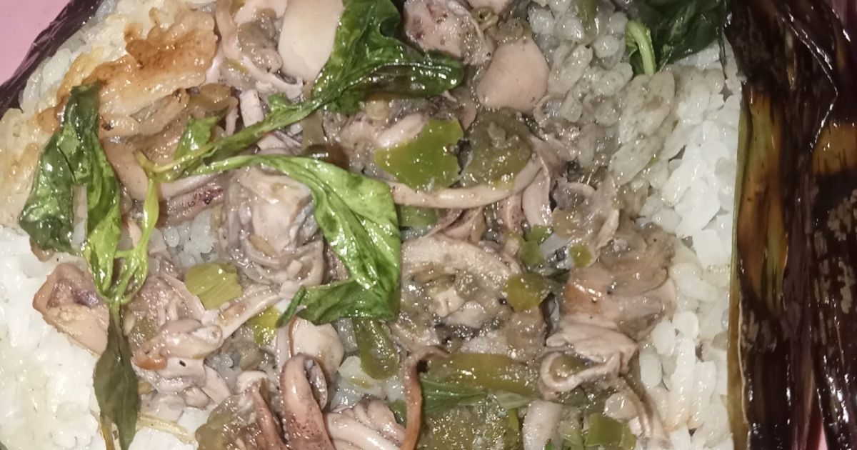 Nasbak cumi sambel ijo