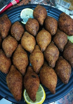صورة لوصفة كبة مقلية بدون هبرة ولا ماكينة 😍😋
