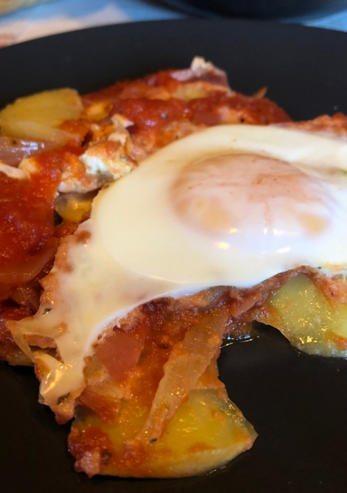 Una foto de Huevos estrellados 🍳