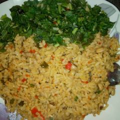 A picture of Jollof rice.