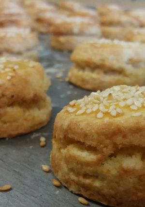 Una foto de Scones riquísimos! Un poquitín dulces, no dejen de probarlos!
