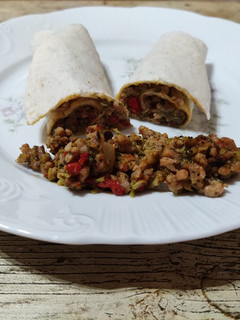 Una foto de Fajitas con carne picada 👌