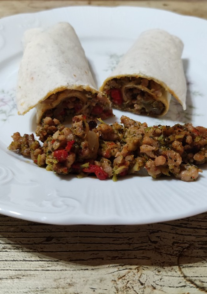 Una foto de Fajitas con carne picada 👌