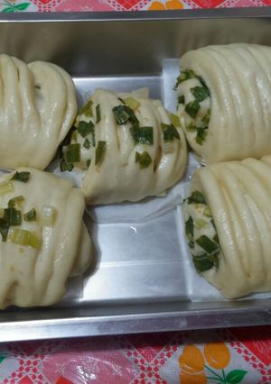 蔥花捲饅頭 的食譜成品照片