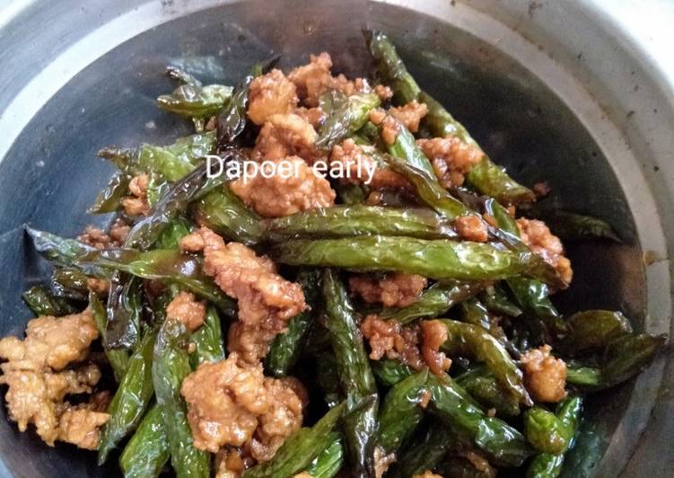 Buncis Kecap Ayam Giling