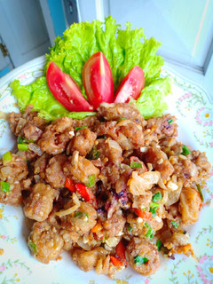 Foto resep Cumi Crispy saus telur asin/salted egg