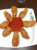 Chicken wings con salsa picante