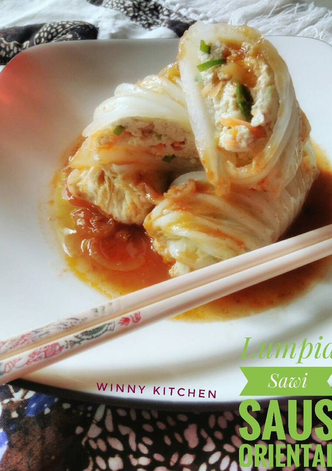 Foto resep Lumpia sawi saus oriental