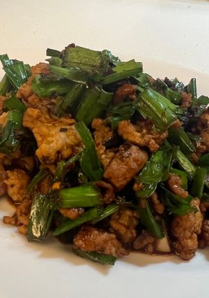香麻韭菜肉燥 的食譜成品照片
