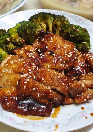 辣味照燒滷雞腿排 的食譜成品照片