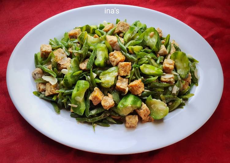 Oseng Kacang Panjang, Oyong dan Tempe