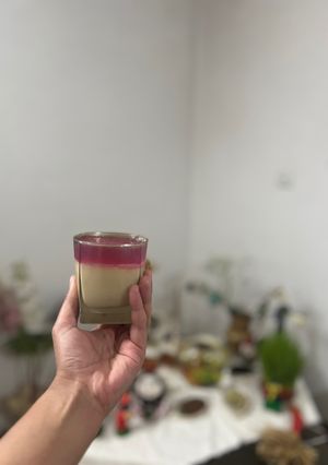 عکسی از دستور دسر دو رنگ