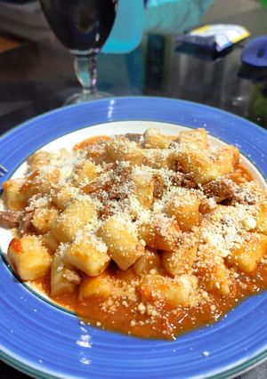 Una foto de Ñoquis soufflé