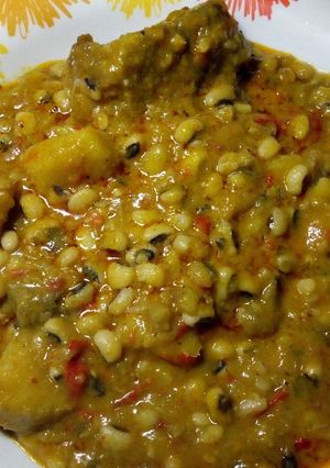 A picture of Beans and yam pottage#sokotocookpad.