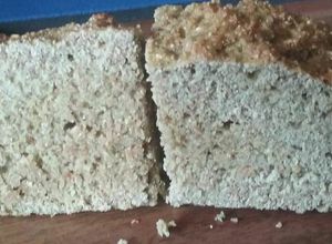 Una foto de Pan proteico de harina de arvejas, harina de arroz y albúmina