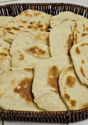 صورة لوصفة خبز الطاسه😋👏