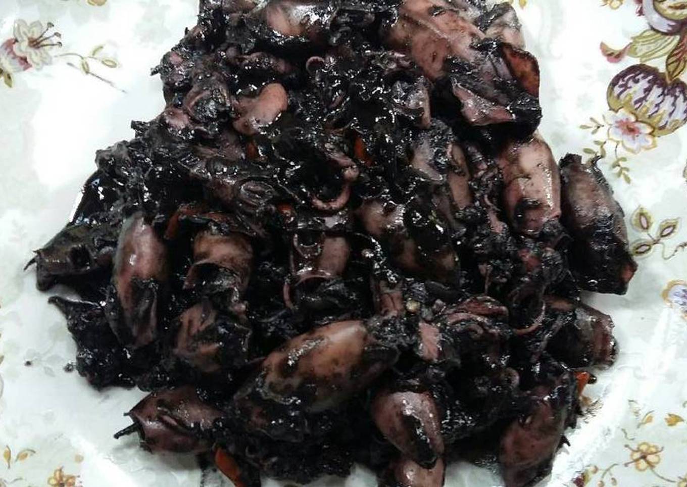 Cumi hitamnya pedas banget