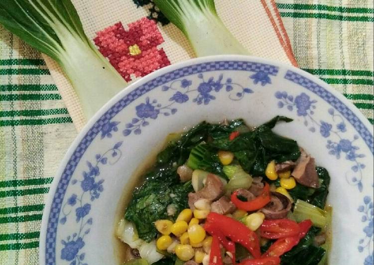 Resep Pokcoy Jagung Manis | Cara Bikin Pokcoy Jagung Manis Yang Mudah Dan Praktis