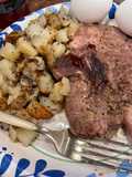 Hashed brown potatoes ￼￼