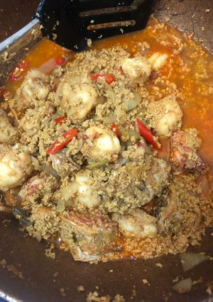 รูปของ กุ้งผัดผงกะหรี่