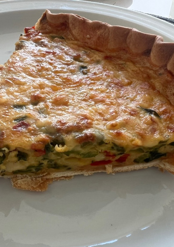 Una foto de Tarta de zapallito gratinada
