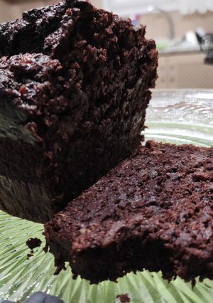 Φωτογραφία της συνταγής "Μπραουνένιο choco banana bread, χωρίς ζάχαρη" 🍌🍫