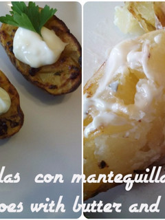 Una foto de Patatas asadas con mantequilla y pimentón