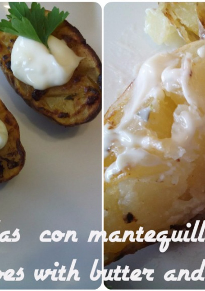 Una foto de Patatas asadas con mantequilla y pimentón