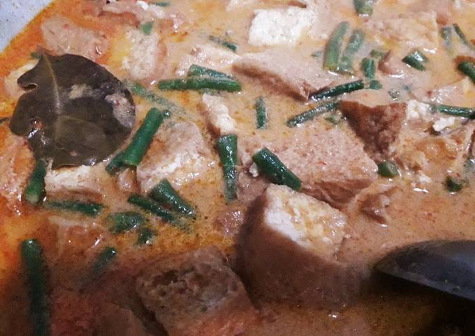 Sayur lodeh tahu kacang panjang 25k bisa untuk 2 hari