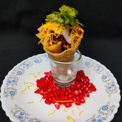 A picture of Bhel cone.