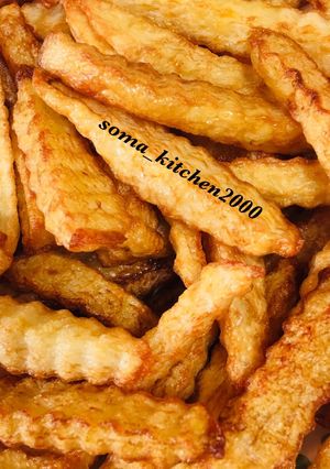 صورة لوصفة بطاطا مقليه مقرمشة 👌🏻