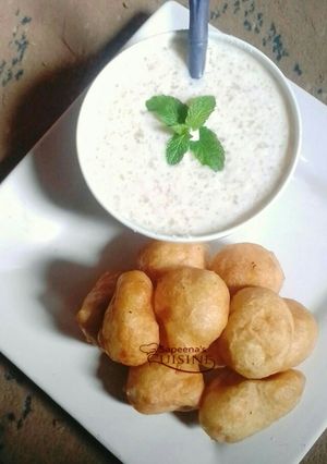 A picture of Puff puff and tapioca oat.