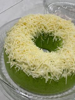 Foto resep Bolu Kukus Pandan Keju