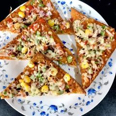 A picture of Bread pizza.