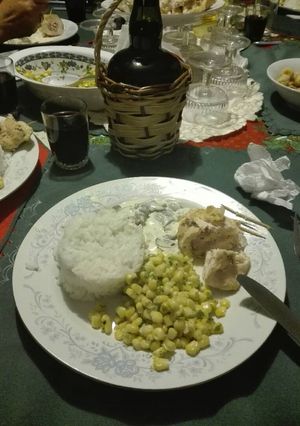 Una foto de Pechuga de pollo rellena