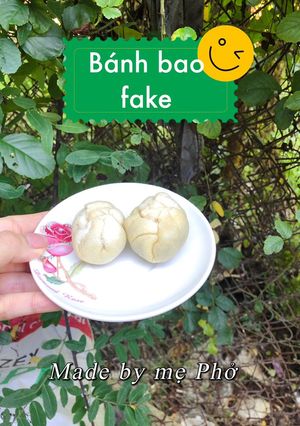 Hình của món Bánh bao fake.