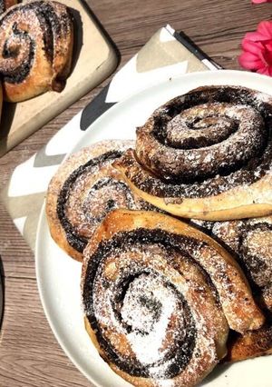 Kelt kakaós csiga recept fotója