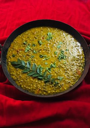 A picture of Masala moong curry.