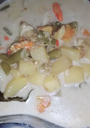 Foto resep Lodeh Kentang Campur Bumbu Iris